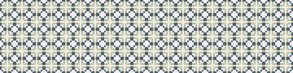 Fototapeta premium Abstract Cross Pattern Dots Logo generative computational art illustration