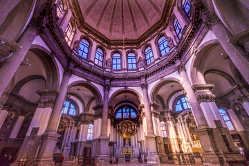 Naklejka premium Santa Maria della Salute Church Basilica Dome Venice Italy