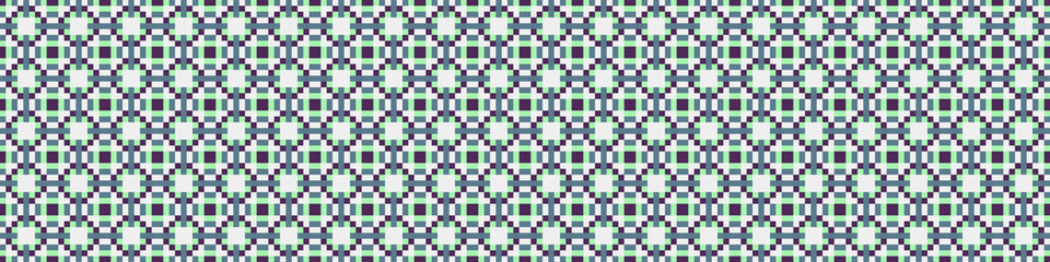 Fototapeta premium Abstract Cross Pattern Dots Logo generative computational art illustration