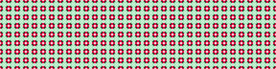 Fototapeta premium Abstract Cross Pattern Dots Logo generative computational art illustration