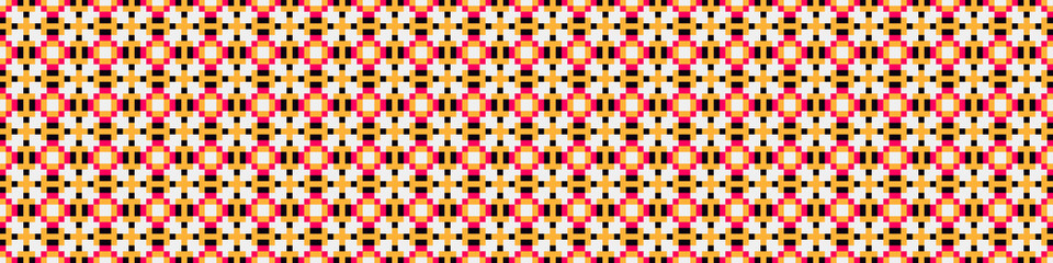 Abstract Cross Pattern Dots Logo generative computational art illustration