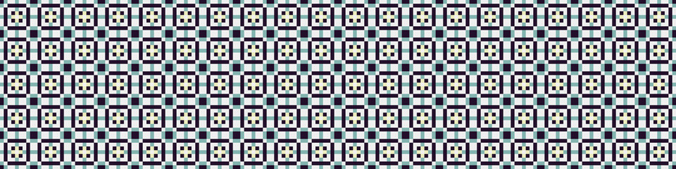 Fototapeta premium Abstract Cross Pattern Dots Logo generative computational art illustration