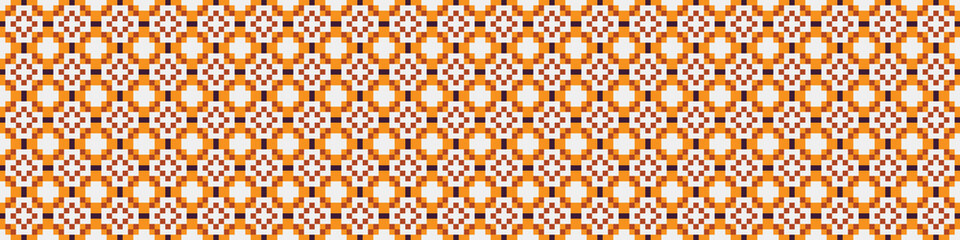 Abstract Cross Pattern Dots Logo generative computational art illustration