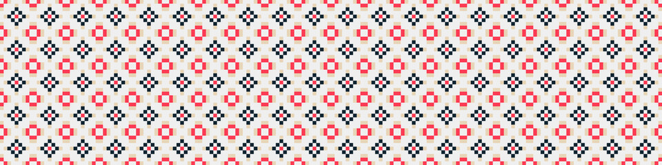 Fototapeta premium Abstract Cross Pattern Dots Logo generative computational art illustration