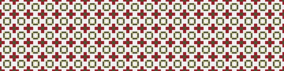 Fototapeta premium Abstract Cross Pattern Dots Logo generative computational art illustration