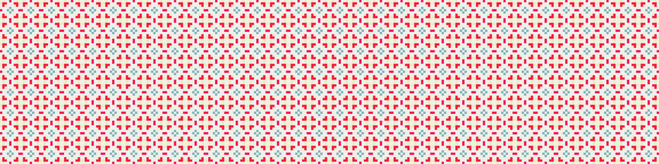 Fototapeta premium Abstract Cross Pattern Dots Logo generative computational art illustration