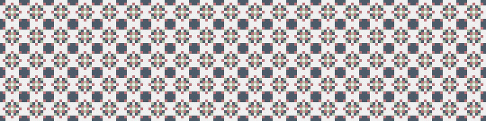 Fototapeta premium Abstract Cross Pattern Dots Logo generative computational art illustration