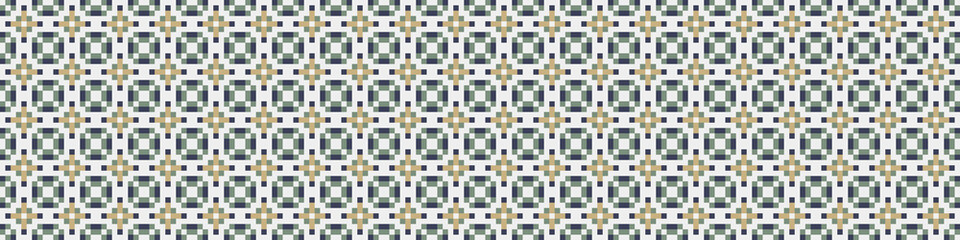 Fototapeta premium Abstract Cross Pattern Dots Logo generative computational art illustration