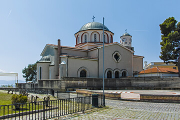 Church of the Assumption at old town of city of Kavala, Greece