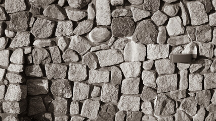 Bog stone wall. Stone pattern.