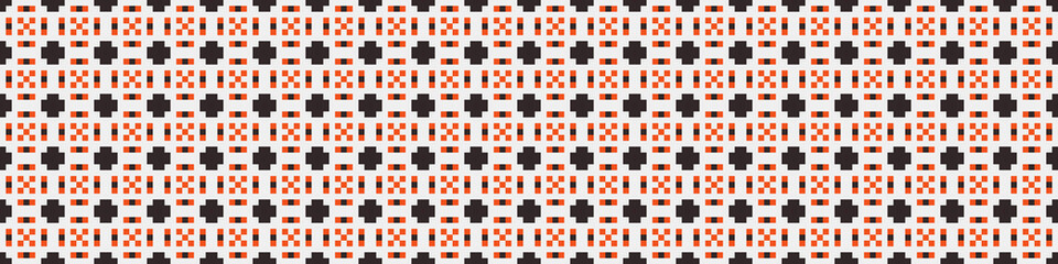 Fototapeta premium Abstract Cross Pattern Dots Logo generative computational art illustration