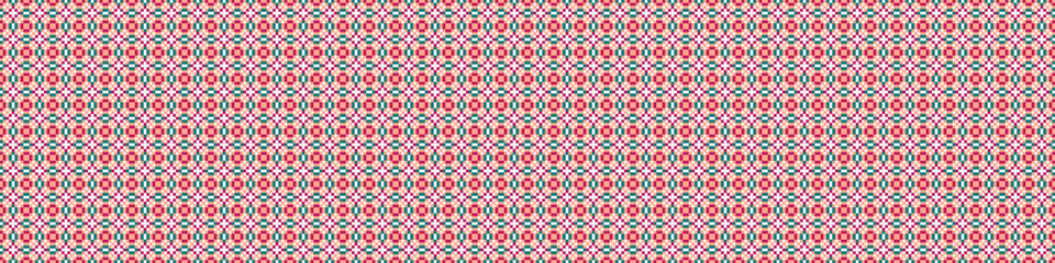 Fototapeta premium Abstract Cross Pattern Dots Logo generative computational art illustration