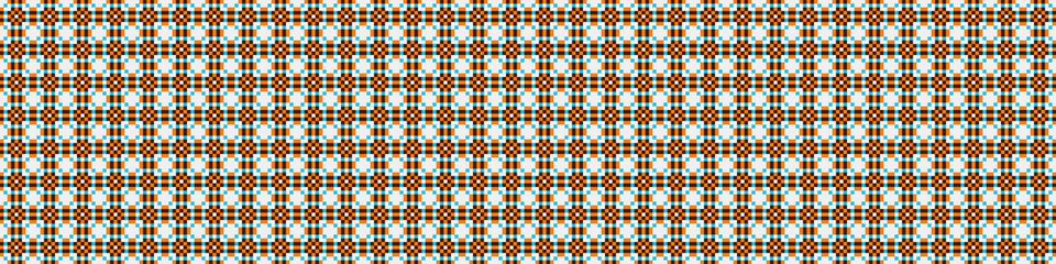 Obraz premium Abstract Cross Pattern Dots Logo generative computational art illustration