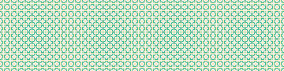 Fototapeta premium Abstract Cross Pattern Dots Logo generative computational art illustration