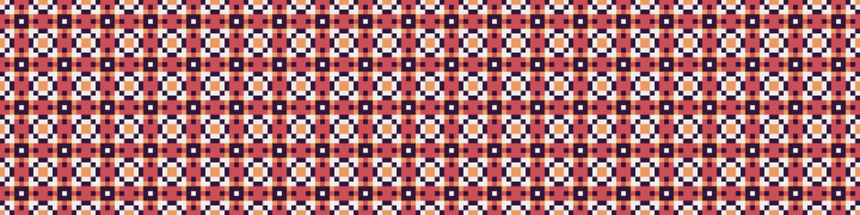 Fototapeta premium Abstract Cross Pattern Dots Logo generative computational art illustration