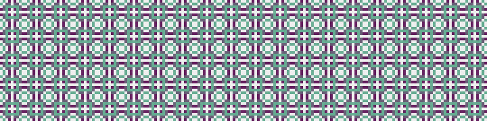 Abstract Cross Pattern Dots Logo generative computational art illustration