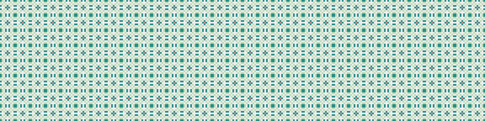 Fototapeta premium Abstract Cross Pattern Dots Logo generative computational art illustration