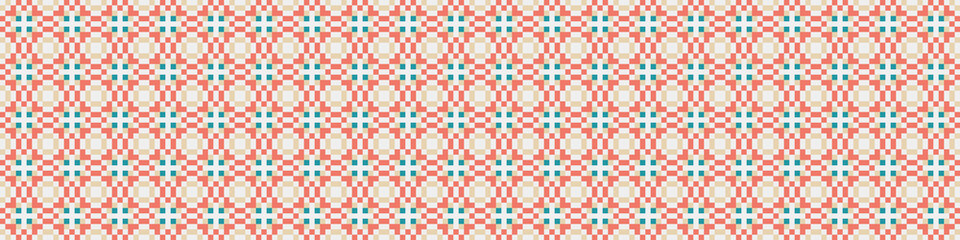Abstract Cross Pattern Dots Logo generative computational art illustration