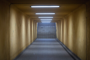 Passage under railway station in Poland