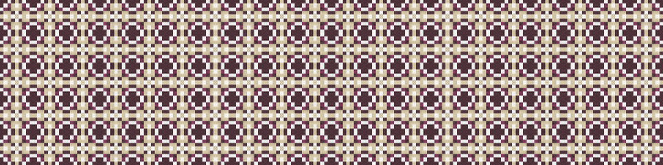 Fototapeta premium Abstract Cross Pattern Dots Logo generative computational art illustration