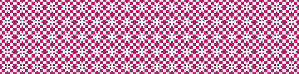 Fototapeta premium Abstract Cross Pattern Dots Logo generative computational art illustration