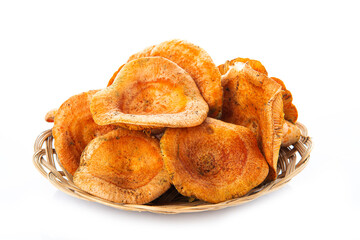 Níscalos aislados sobre fondo blanco