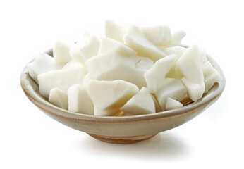 bowl of coconut pieces