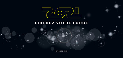 CARTE DE VOEUX 2021 FUTURISTE