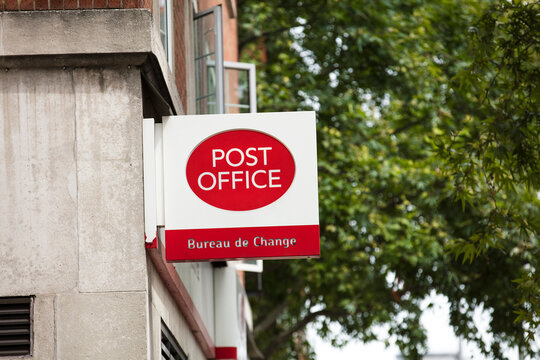 London, UK, 17th July 2019, Post Office Sign In Central London