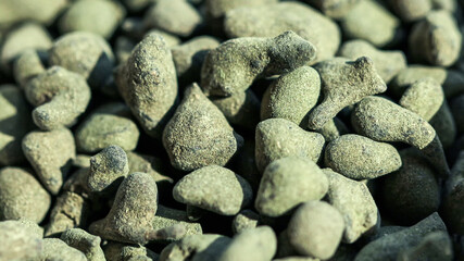 Chinese tea ginseng oolong. Macro image with blurred background.