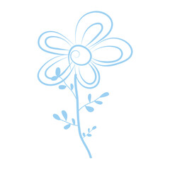 Isolated flower icon. Spring season - Vector illustration