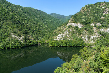 Fototapeta na wymiar Krichim Reservoir at Rhodopes Mountain, Bulgaria
