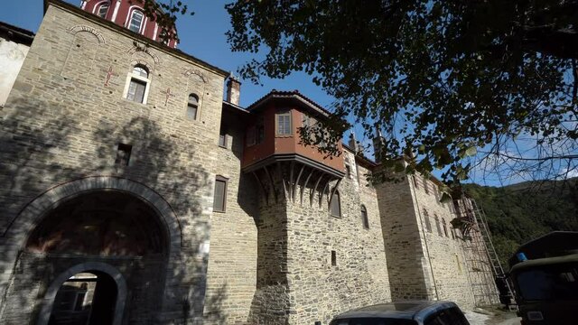 Konstamonitou monastery at Saint Mount Athos in Greece