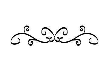 elegant divider victorian style icon