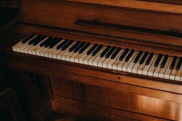 Fototapeta na wymiar Instrument klawiszowy fortepian lub pianino