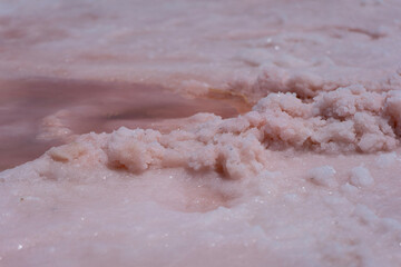 sea salt on a white background