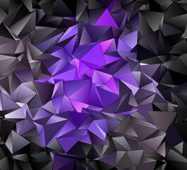 Fototapeta premium 3d Triangles, abstract background. Design wallpaper.