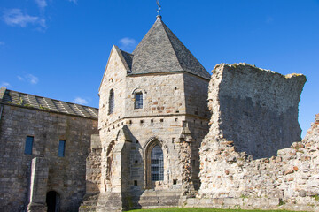 Medieval abbey Inchcolm, Firth of Forth, Scotland