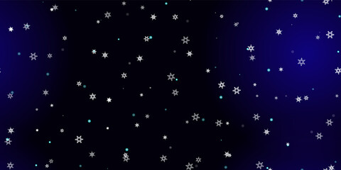Fototapeta premium Falling Snowflakes seamless pattern flying snow