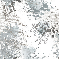 Ink Stains Seamless Pattern. Fashion Concept. 