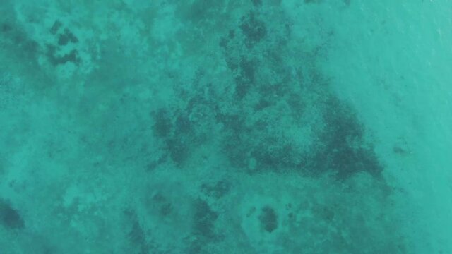 Tomo aerea del Mar Caribe Tulum Mexico