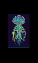 jellyfish vector illustration