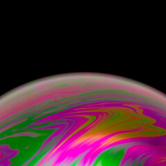Close Up of Bubble Streaks