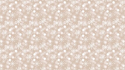 Brown snowflakes shapes seamless pattern texture background