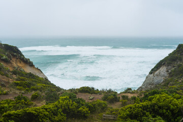 sea coast on a cloudy day