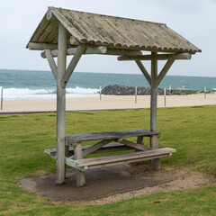 beach hut on the beach