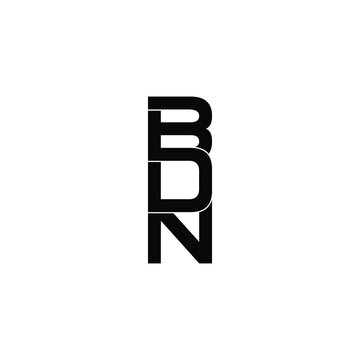 bdn letter original monogram logo design
