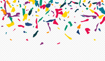 Color Elements Abstract Transparent Background. 