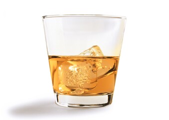 Glass of Whiskey and Ice