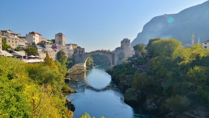 Mostar bridge at Bosnia 